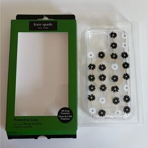 kate spade New York Clear Floral iPhone Case - Black & White